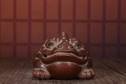 chinese tea pet gold-toad statue zisha Clay Gongfu Popular Table Wealth yixing