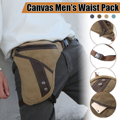 Thigh Fanny Pack Drop Bag Motorcycle Riding Shoulder Pouch Crossbody Leg Bag Men