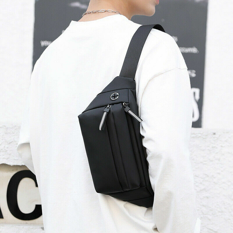 Men Belt Bag Chest Pack Male Waist Bag Sports Pack Men's Travel Shoulder Bags