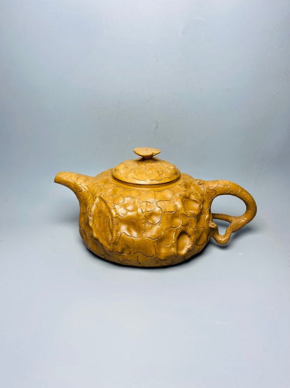 Chinese Yixing Zisha Clay Handmade Exquisite Teapot （供春灵芝壶 底款：供春）