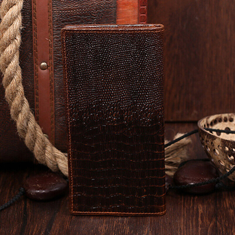 100% Genuine Leather Crocodile Pattern Men's Clutch Bag Fashion Business Wallet