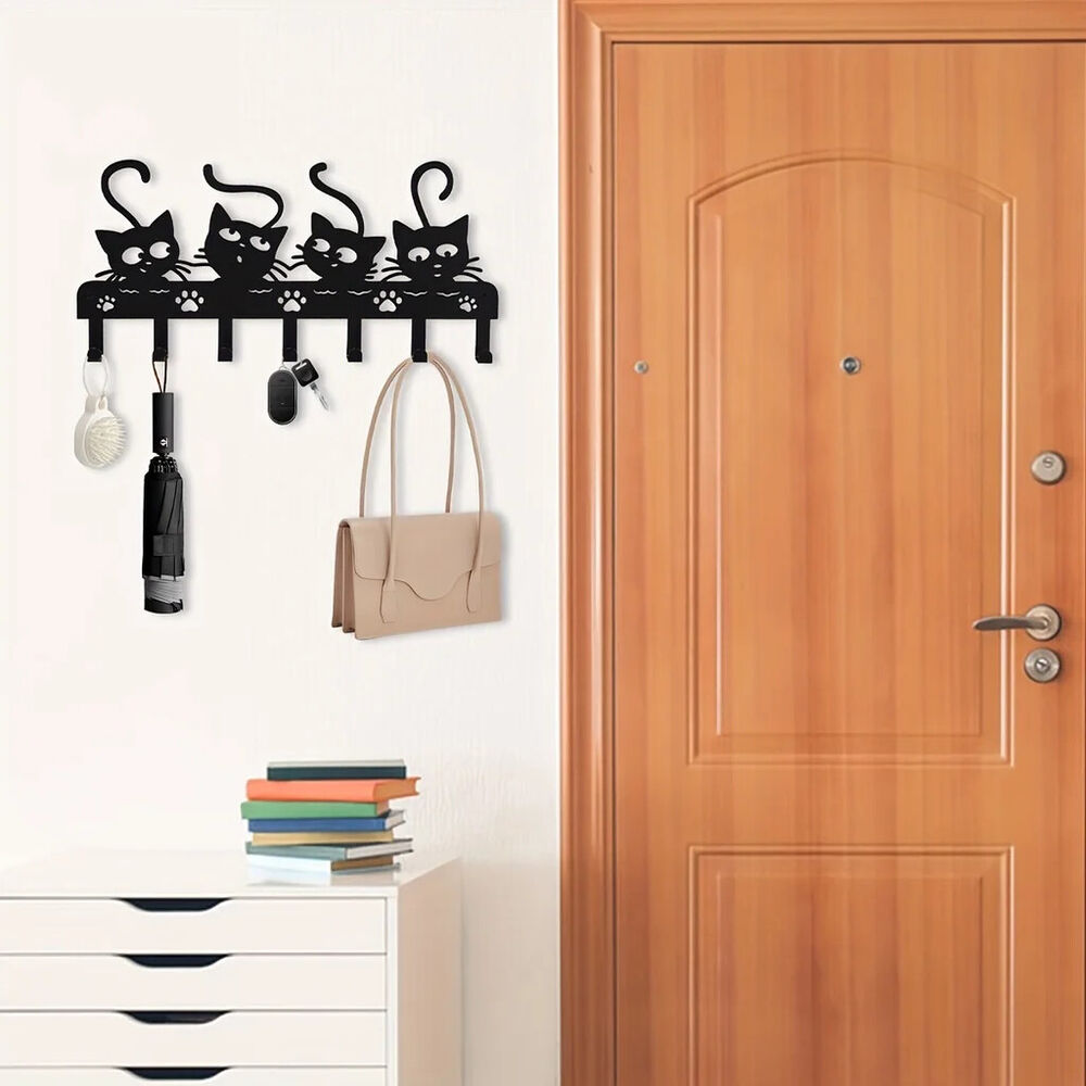 Multi-Purpose Cat Hooks - Keys, Clothes, Towels,Decorative Hooks Towel Rack