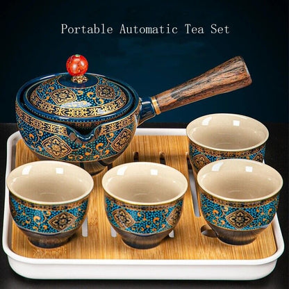 Automatic Outdoor Travel Kettles Portable Lazy Kung Fu Tea Set Teapot Teaware