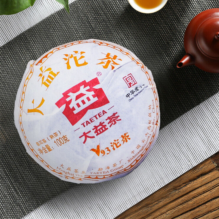 TAETEA Chinese Yunnan Dayi Ripe Pu'er Tuo Tea V93 Shu Puer Tuocha 500g 大益茶