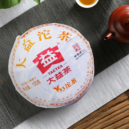 TAETEA Chinese Yunnan Dayi Ripe Pu'er Tuo Tea V93 Shu Puer Tuocha 500g 大益茶