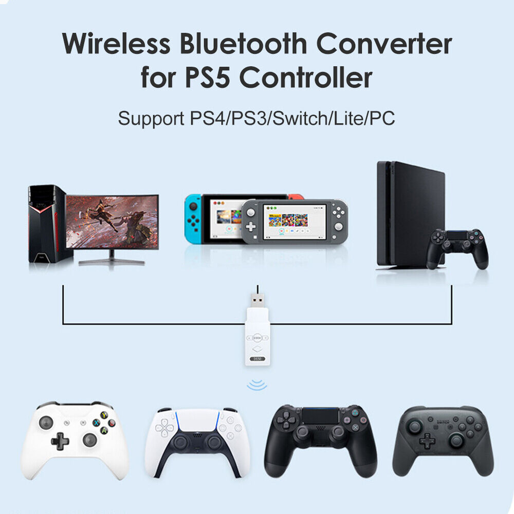 Fit For PS5/PS4 Switch/Wireless Wired Controller Adapter Bluetooth Transmitter