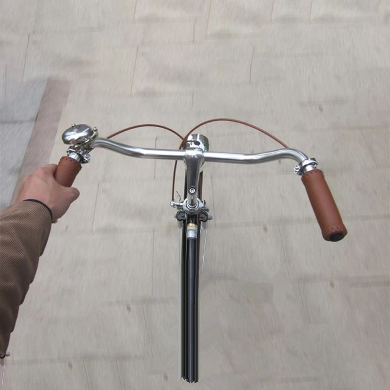 Bicycle Handlebar Retro Fixed Bike 25.4mm Cycling Parts Bend Handle Aluminum Bar