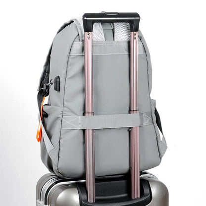 Men's Backpack Bag Travel Outdoor Sports Back Pack Youth School Bags Black