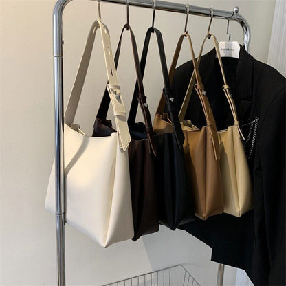 Leather Tote Bag Women Female High Capacity Shoulder Side Bag Handbags