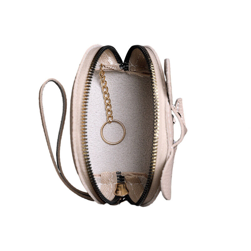 Women PU Leather Elephant Shape Wallet Zipper Coin Mini Purse Key Kard Bag
