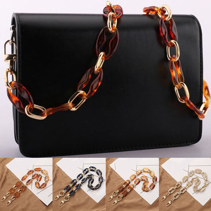 Shoulder Strap Detachable Replacement Bag Fish Bone Acrylic Resin Handbag Chain