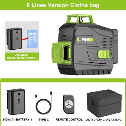 2/4D16 Lines 360°Self-leveling Laser Levels Optional tripod And Vertical Tool