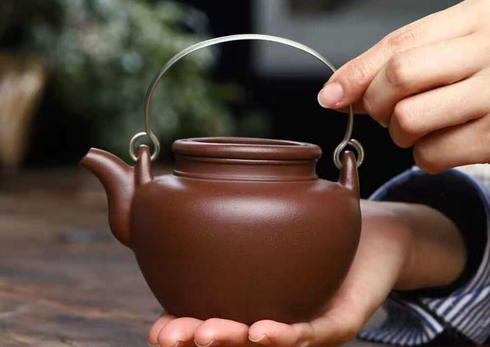 280cc chinese Yixing Handmade Zisha Dicaoqing clay Teapot DanBao Hu Tea Pot