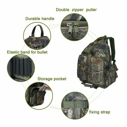 Tactical Backpack Shoulder Bag Outdoor Hiking Camping Rucksack 600D Oxford Cloth