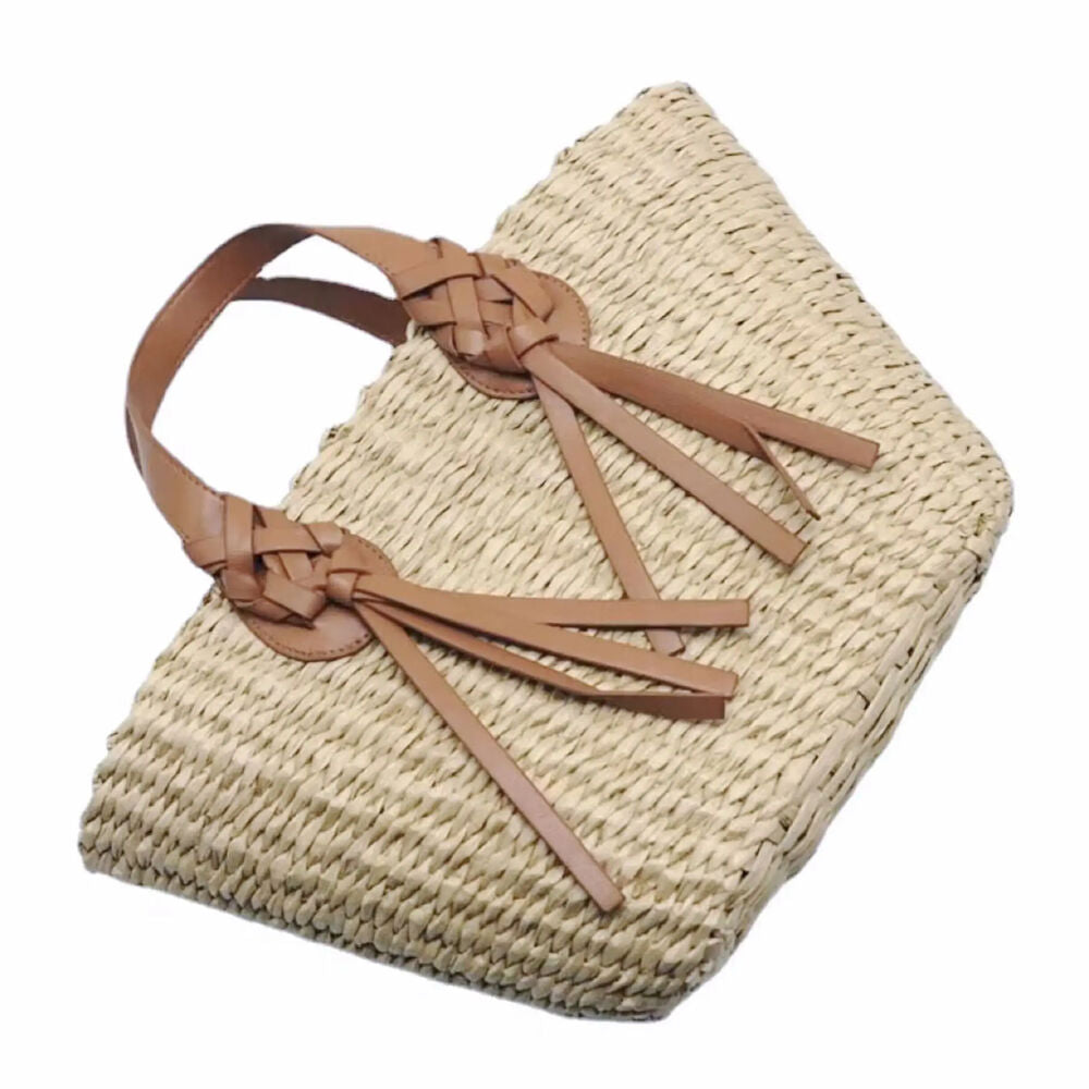 Straw Handbag Hand-woven Women's Holiday Bag Shoulder Bag