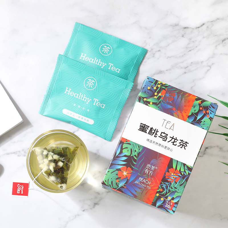 Honey Peach Flower Fruit Tea Triangle Bag Cold Soaked Tea White Peach Oolong