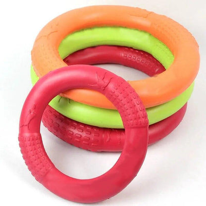Dog Flying Disc Frisbee Discs Ring Bite Resistant Interactive Pet Training Toy
