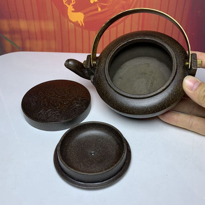 Vintage Chinese Yixing Purple Clay Teapot Zisha Ceremony Exquisite Gift Teaware