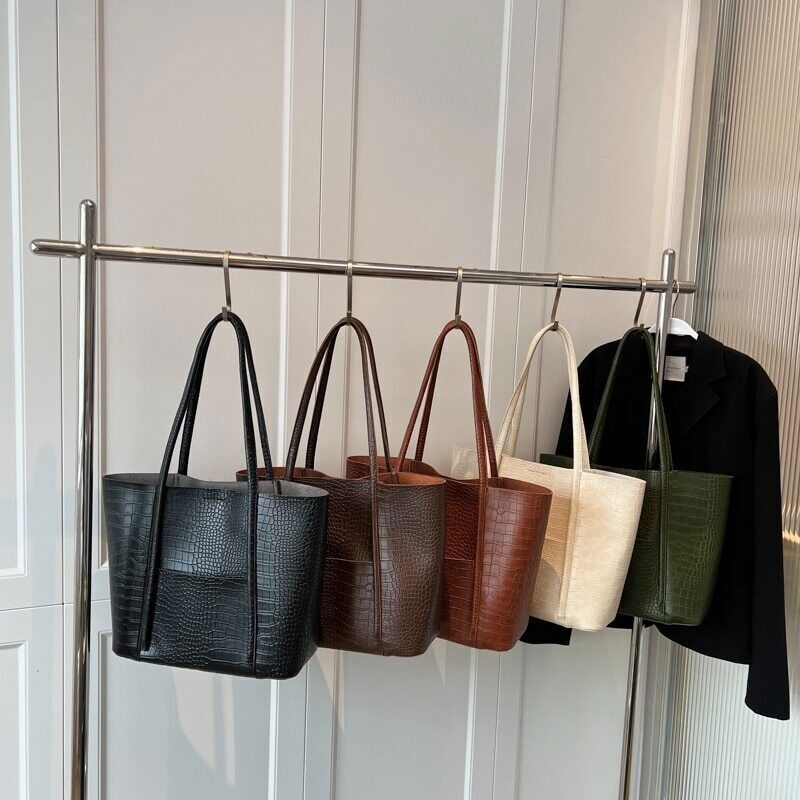 PU Leather Shoulder Bag Women Winter Female Handbags Purses Tote Bags