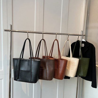 PU Leather Shoulder Bag Women Winter Female Handbags Purses Tote Bags