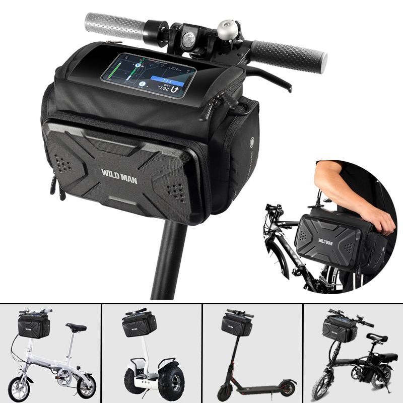Electric Scooter Bag Phone Holder Waterproof Accessories Bicycle Front 3L 4L 5L