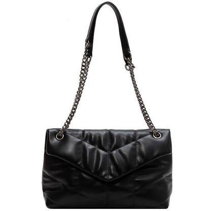 Winter Main Vintage PU Leather Chain Crossbody Bags Ladies Totes Shopping Bag