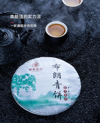 Pu-Erh, Fukumura Miki, Brown Green Cake, 2021y, 357g, Raw