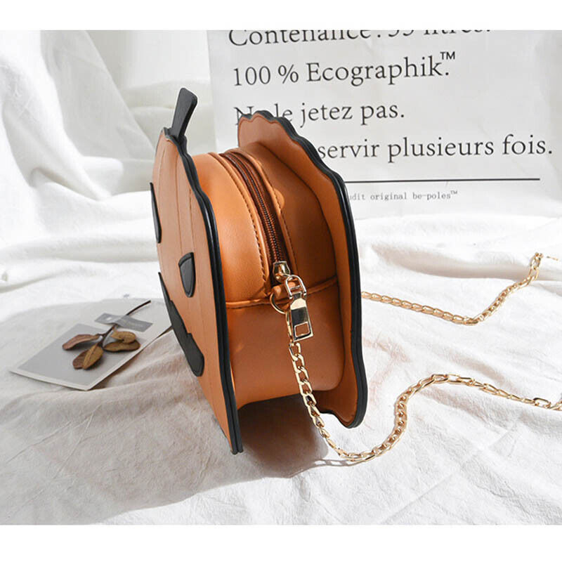 Women Pumpkin Handbag Halloween Candy Bag Little Devil Shoulder Messenger Bag