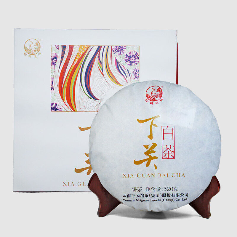 XIA GUAN BAI CHA Dali White Tea Cake Jinggu Moonlight Pu'er Tea 320g/Box