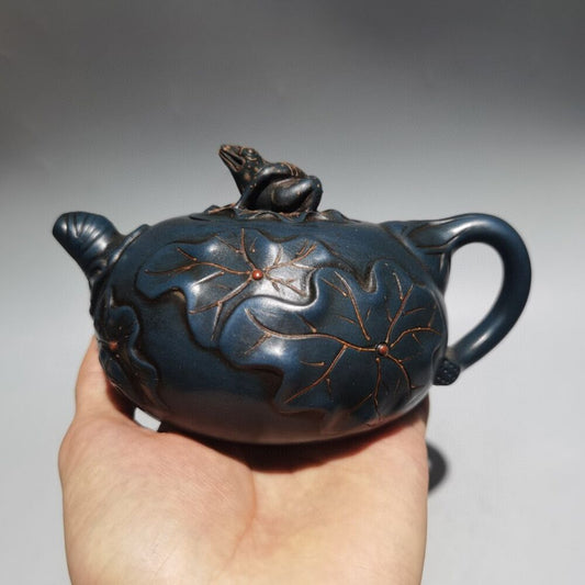 vintage chinese yixing purple clay teapot zisha ceremony teaware collection rare