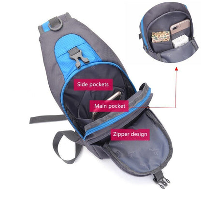 Men Travel Hiking Shoulder Bag Women Chest Backpack Sports Outdoor Computer Bag