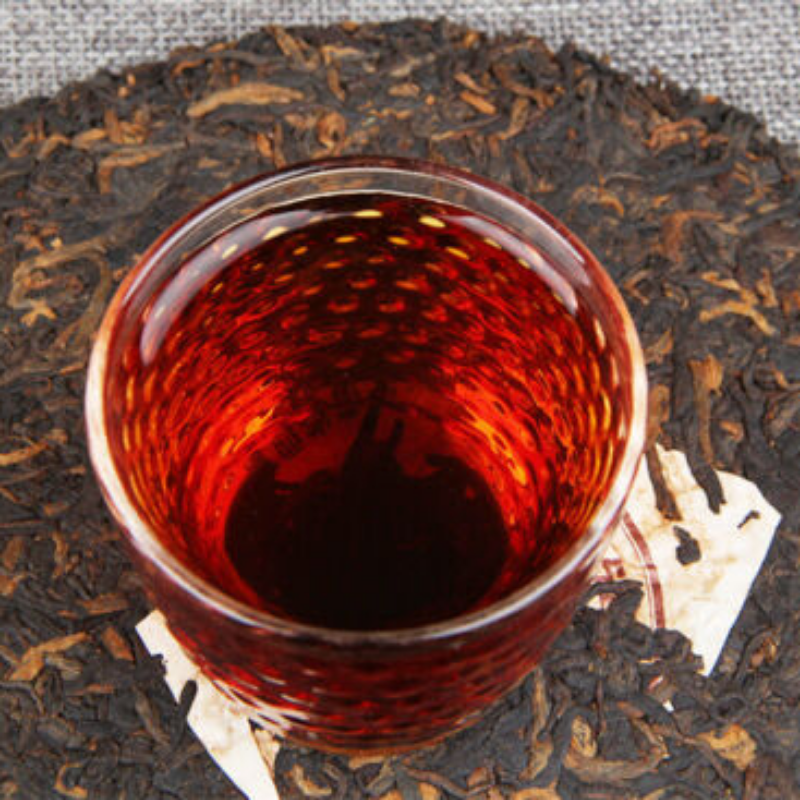 BI CHA BI * Yunya Spring Pu Wen Puer Tea Aged Shu Pu Er Ripe Cake 400g
