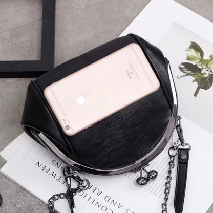Two Straps Shell Lock Bag Bags Women Shoulder Crossbody Bags PU Women's Handbags