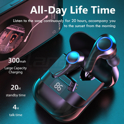 Bluetooth Wireless Earbuds for iPhone Samsung Headphones Waterproof Earphones