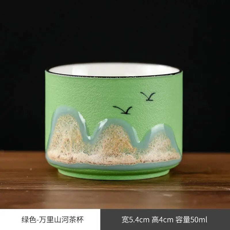China-Chic Tea Cup Gift Tea Set Single Cup Wine Cup Ceramic Tea Bowl Cup Gift