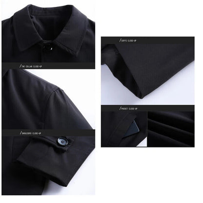 Business Coats Men Long Mens Jacket Windbreaker Clothes Men