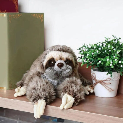 35cm Three Toed Sloth Plush Toy Realistic Stuffed Animal Soft Plush Sloth Doll