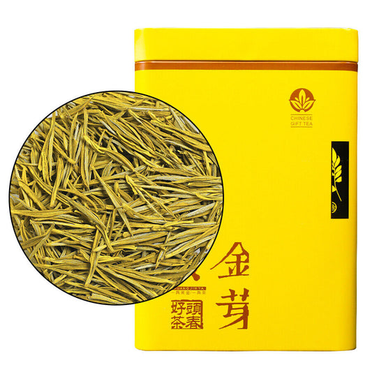250g/can 2023 Chinese Huang Jin Ya Green Tea Golden Buds Green Tea