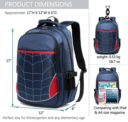BLUEFAIRY Boys Backpack for Kids Elementary School Bags One_Size, Royal Blue