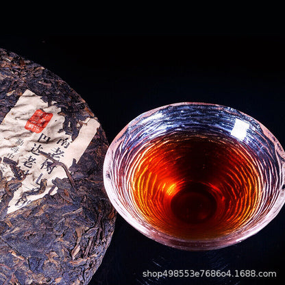 357g Top Jujube Fragrant Pu'er Ripe Tea Menghai Big Leaf Cooked Pu'er Tea Cake