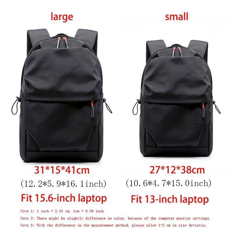 Backpack Men Student School Bags Backpacks 15.6 Inches Laptop Bag Pack