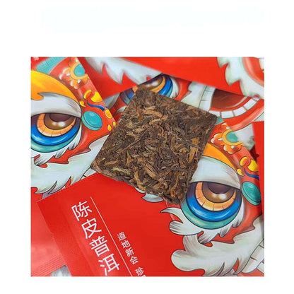 150g Tangerine Peel Ripe Puerh Tea Mini Package Pu'er Tea Brick Pu-erh Black Tea