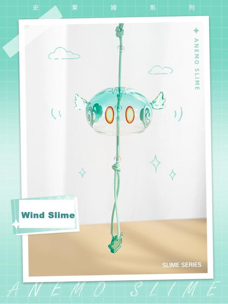 Official Genshin Impact Anemo Slime Glass Wind Chime Pendant Anime Gift Preorder