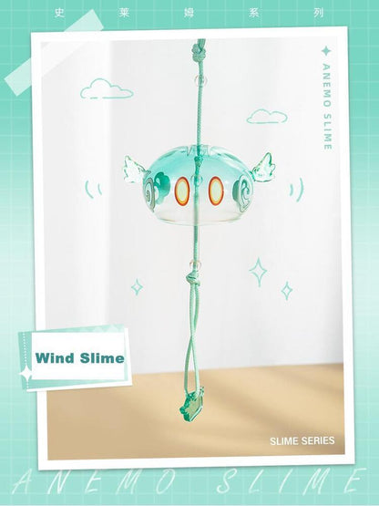 Official Genshin Impact Anemo Slime Glass Wind Chime Pendant Anime Gift Preorder