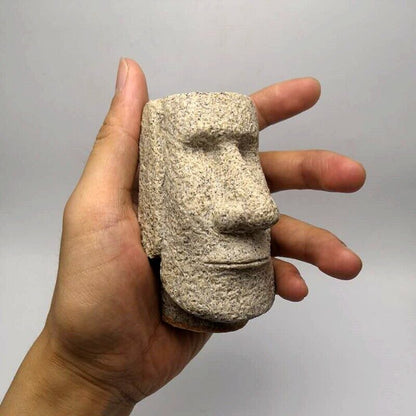 Silicone Easter Island Statue Mold Candle Soap Making Concrete Crafts Mould Tray