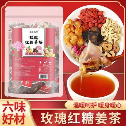 Rose brown sugar ginger tea warms the palace, dispels cold and warms the stomach