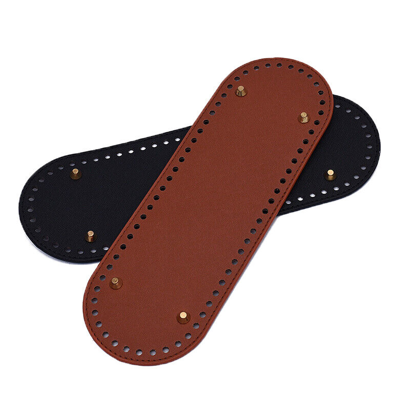 Oval Bottom For Knitted Bag PU Leather Bag Accessories DIY Crochet Bag Bottom