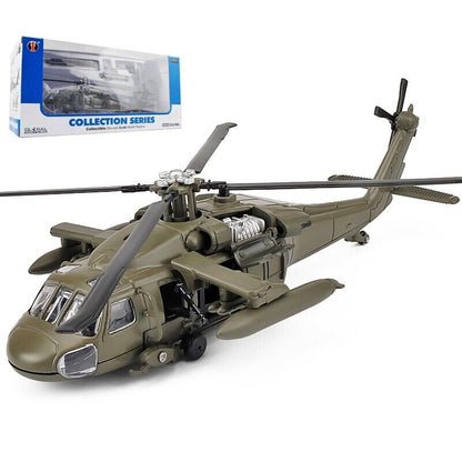 American Black Hawk UH-60 Utility Helicopter Diecast Model Military Toy Vehicle