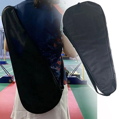Badminton Racket Storage Bag Portable Zipper Sports Pocket Shoulder Bag 1pcs