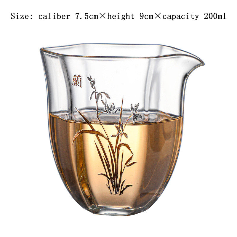 200ml Chinese Glass Gong Dao Bei Gong Fu Tea Cups Fair Cup Kungfu Teaset Cup